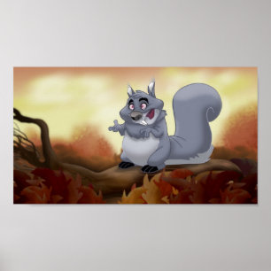 Fat Squirrel Print