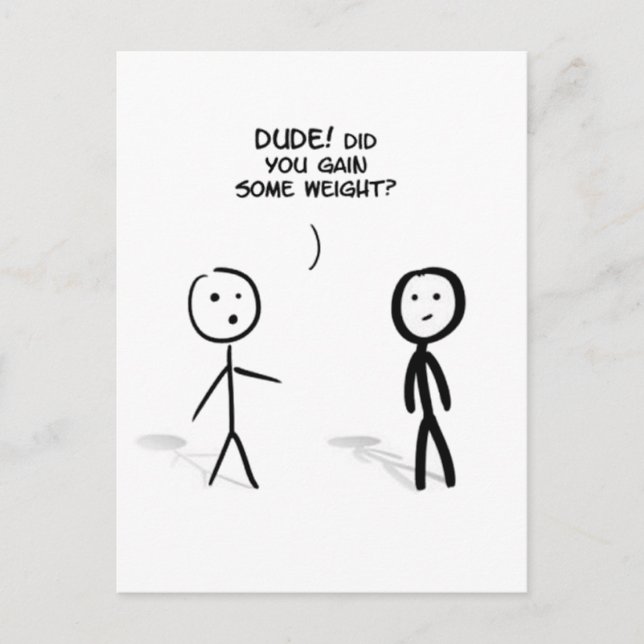 Fat stick guy postcard (Front)