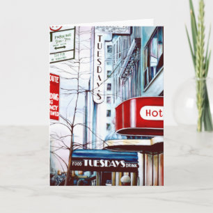 Fat Tuesday’s Eve, New York City Greeting Card