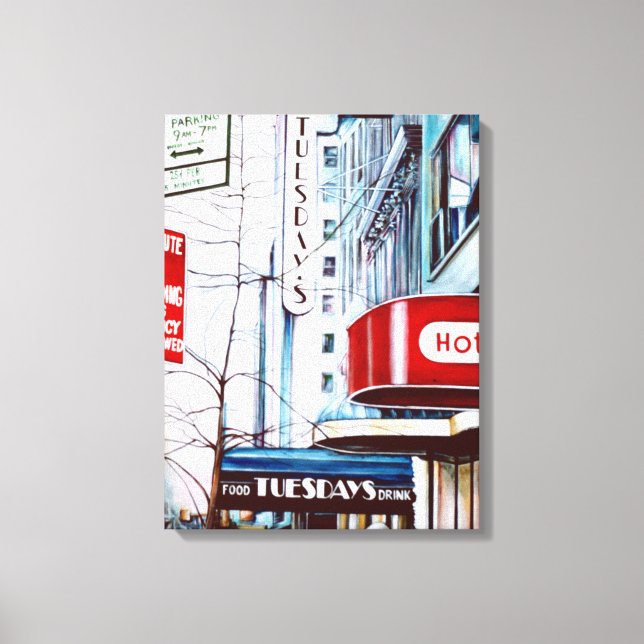 Fat Tuesdays Eve. New York City Canvas Print (Front)