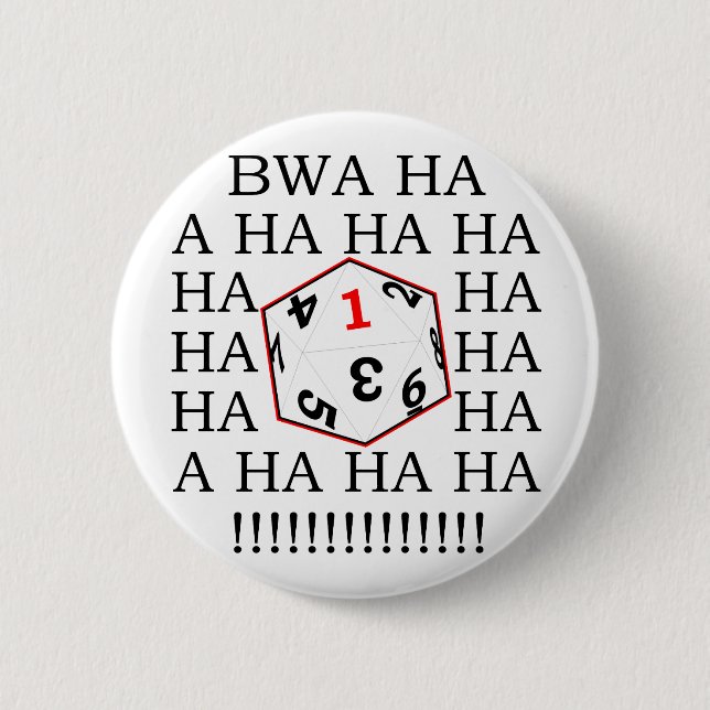 Fatal Roll 2 Inch Round Button (Front)