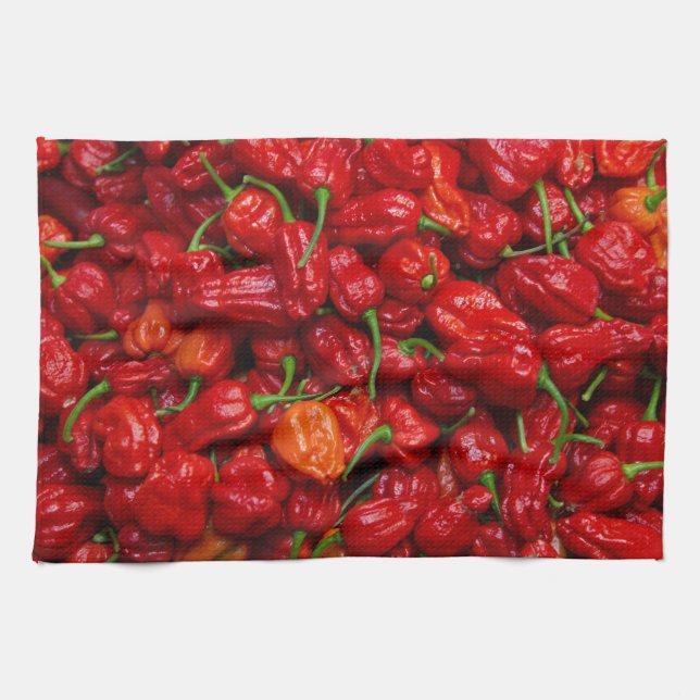 Fatalii's Chile Peppers 2 Kitchen Towel (Horizontal)