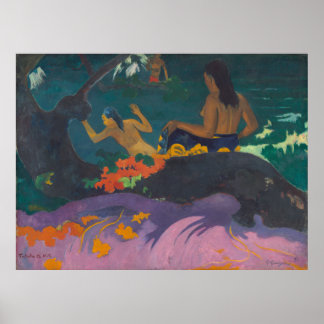 Fatata te Miti By the Sea Gauguin Poster