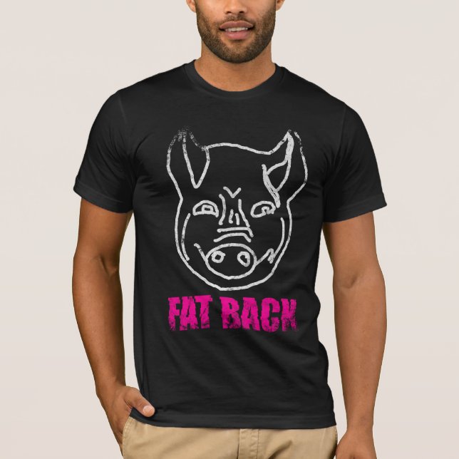 Fatback Simple Pig Face T-Shirt (Front)