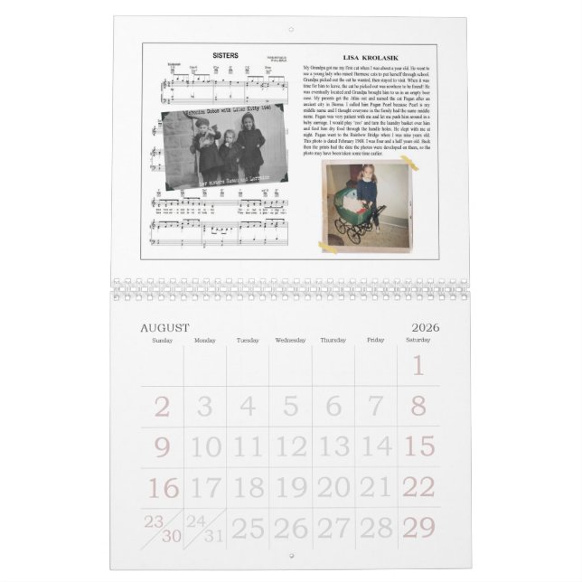 Fatboy Babushka et ęr calendrier de Kitty d'amis (Aug 2026)