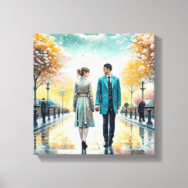 Fate Brought Us Together Canvas Print (Front)