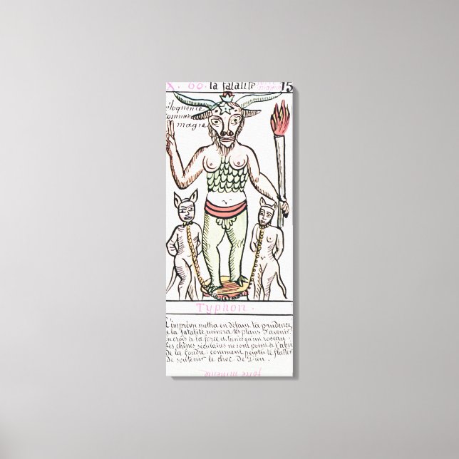 Fate, tarot card, French Canvas Print (Front)