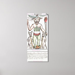 Fate, tarot card, French Canvas Print