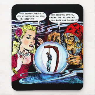 Fate The Witch Fortune Teller Vintage Comics Mouse Pad