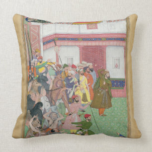 Fatepur Sikiri, 1573: Hasain Quli Khan-l Jahan pre Throw Pillow