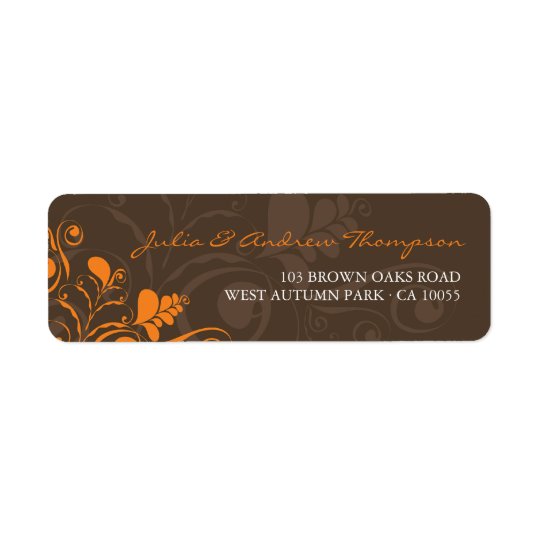 fatfatin Deco Leaves Swirls Custom Labels