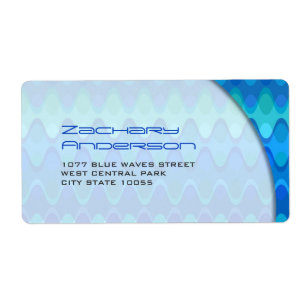 fatfatin Funky Waves 04 * Custom Address Labels