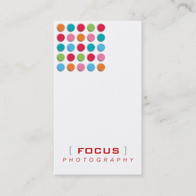 fatfatin Fuzzy Shadow Colour Dots Profile Card (Front)