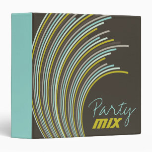 fatfatin Party Stripes 05   Modern Designer Binder