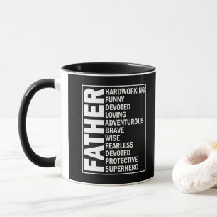 Father Adjective Fathers Day Cool Dad Definition Mug