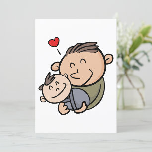 Father And Baby Invitation