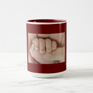 Father and Child Hand in Hand Mug