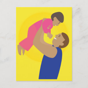 Father and Child Postcard
