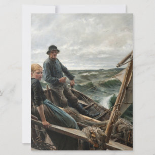 Father and Daughter at Sea (by Albert Edelfelt) Card