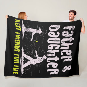 Father And Daughter Best Friends For Life Fleece Blanket