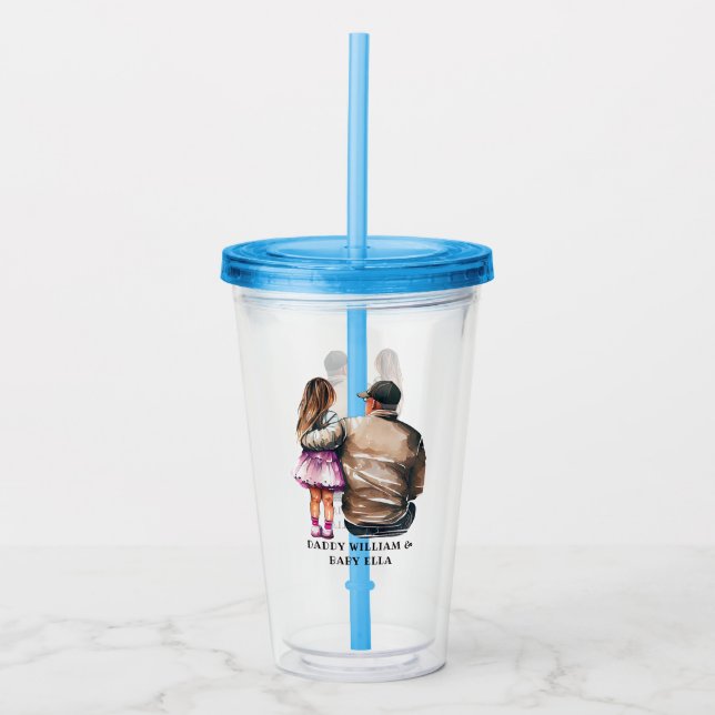 Father and Daughter Bond (11) Acrylic Tumbler (Front)