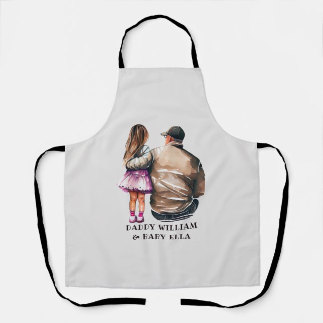Father and Daughter Bond (11) Apron (Front)