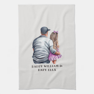 Father and Daughter Bond (12) Kitchen Towel