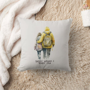 Father and Daughter Bond (2) Throw Pillow