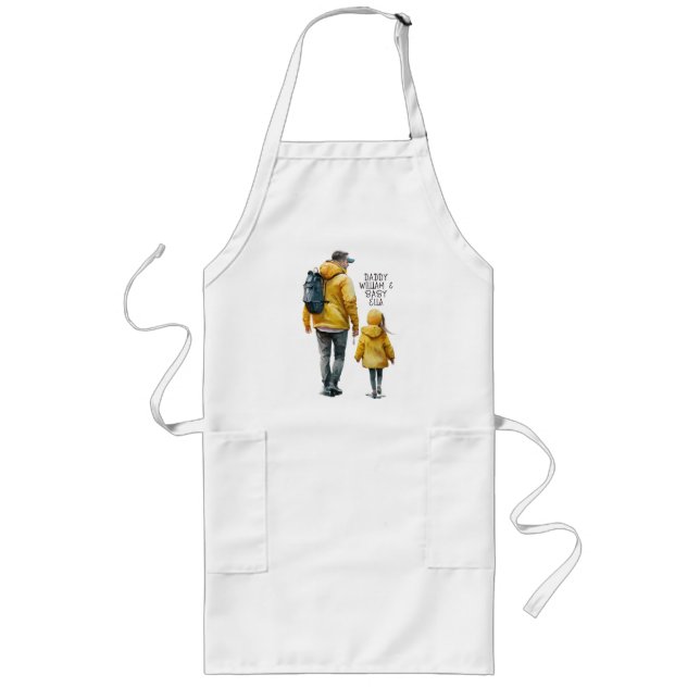 Father and Daughter Bond (3) Long Apron (Front)