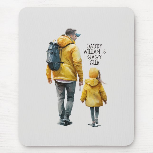 Father and Daughter Bond (3) Mouse Pad (Front)