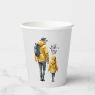Father and Daughter Bond (3) Paper Cups