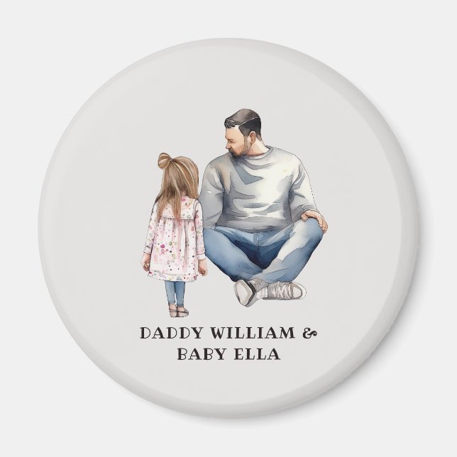 Father and Daughter Bond (4) Magnet (Front)