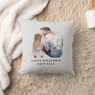 Father and Daughter Bond (5) Throw Pillow