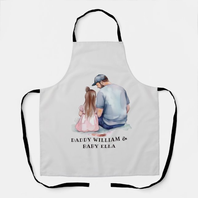 Father and Daughter Bond (7) Apron (Front)
