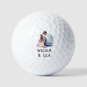 Father and Daughter Bond (7) Golf Balls