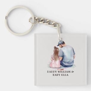 Father and Daughter Bond (7) Keychain