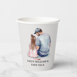 Father and Daughter Bond (7) Paper Cups