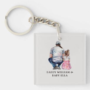 Father and Daughter Bond (8) Keychain
