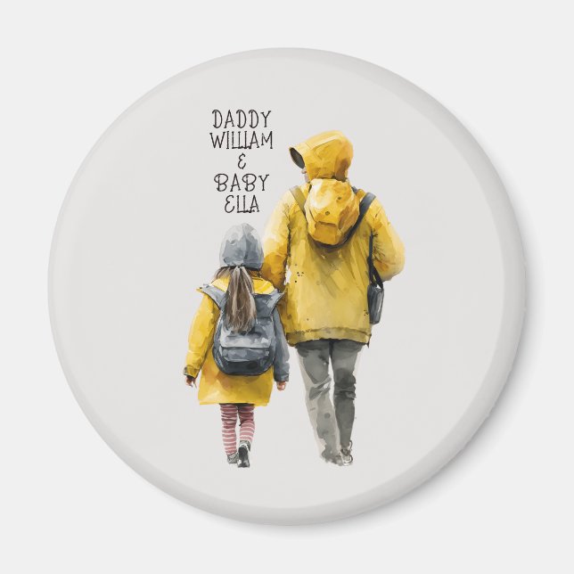 Father and Daughter Bond Magnet (Front)