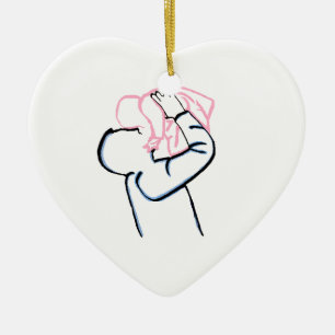 Father and Daughter Christmas Ornament 