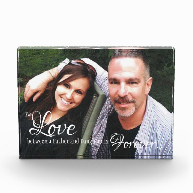 Father and Daughter Photo Block (Front)