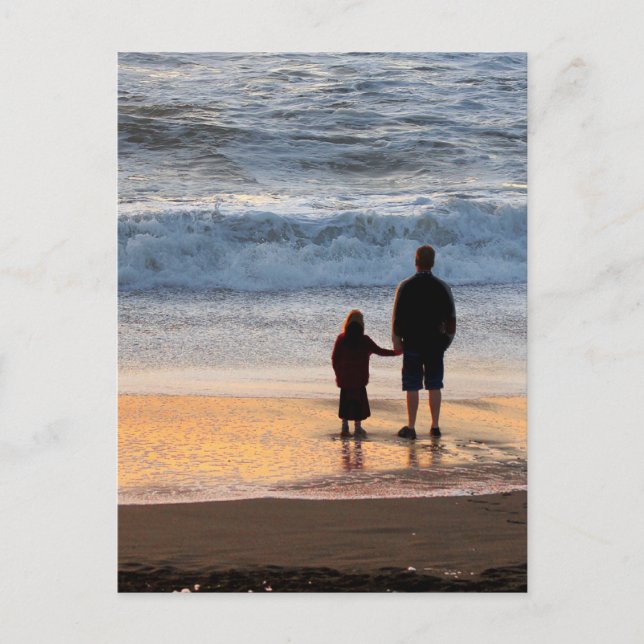 Father and daughter postcard (Front)
