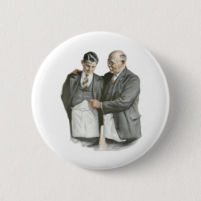 Father and Son 2 Inch Round Button (Front)
