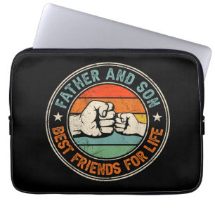 Father And Son Best Friends For Life  Laptop Sleeve