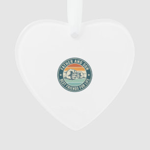 Father and Son Best Friends Vintage Fist Bump Shir Ornament