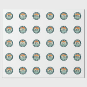 Father and Son Best Friends Vintage Fist Bump Shir Wrapping Paper