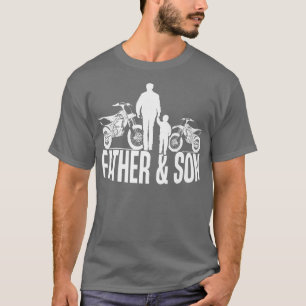 Father And Son Biker Motocross Dirt Bike Motorcyc T-Shirt