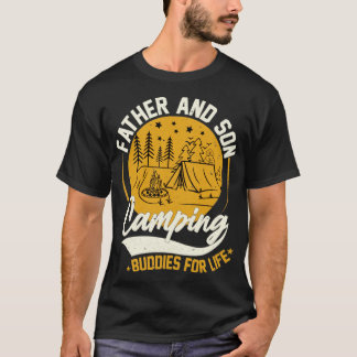 Father And Son Camping Buddies For Life mountain g T-Shirt