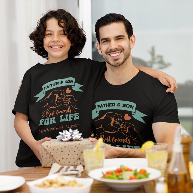 Father and Son custom names son matching  T-Shirt (Father and Son custom names son matching T-Shirt)