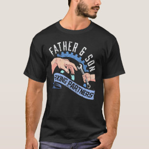 Father and Son Father's Day Diesel Mechanic Dad La T-Shirt